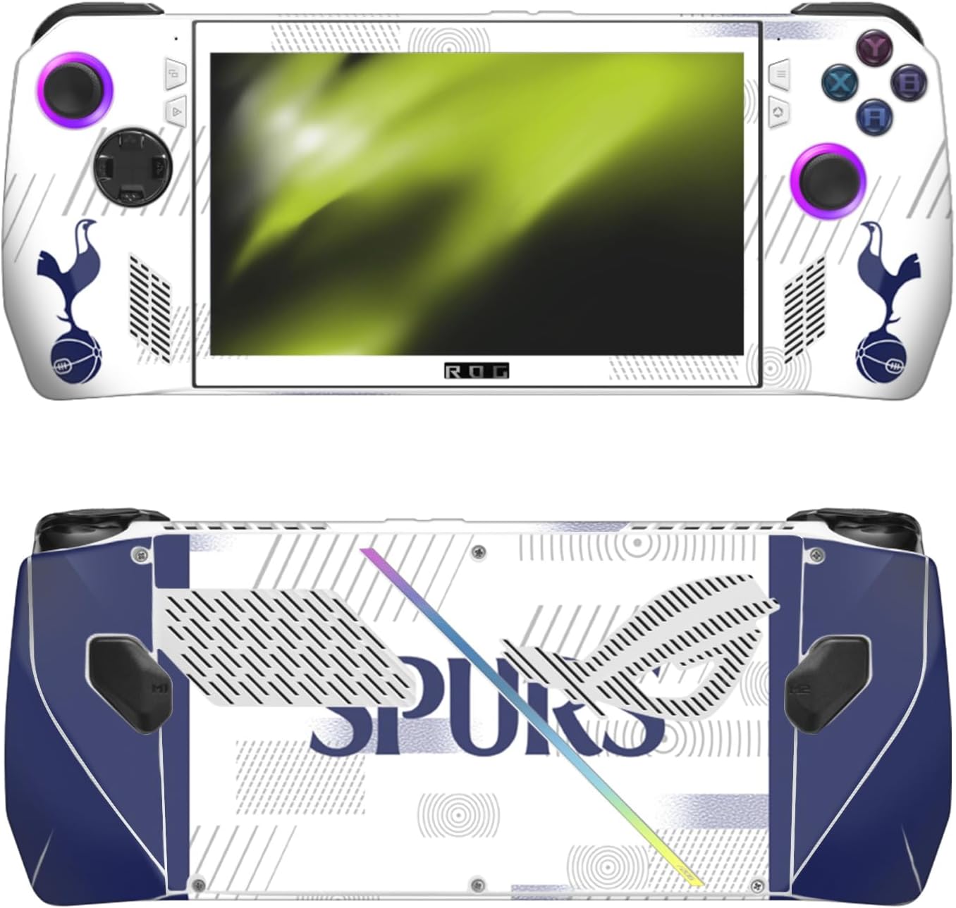 Head Case Designs Officially Licensed Tottenham Hotspur F.C. White 2023/24 Badge Vinyl Sticker Skin Decal Cover Compatible with Asus ROG Ally