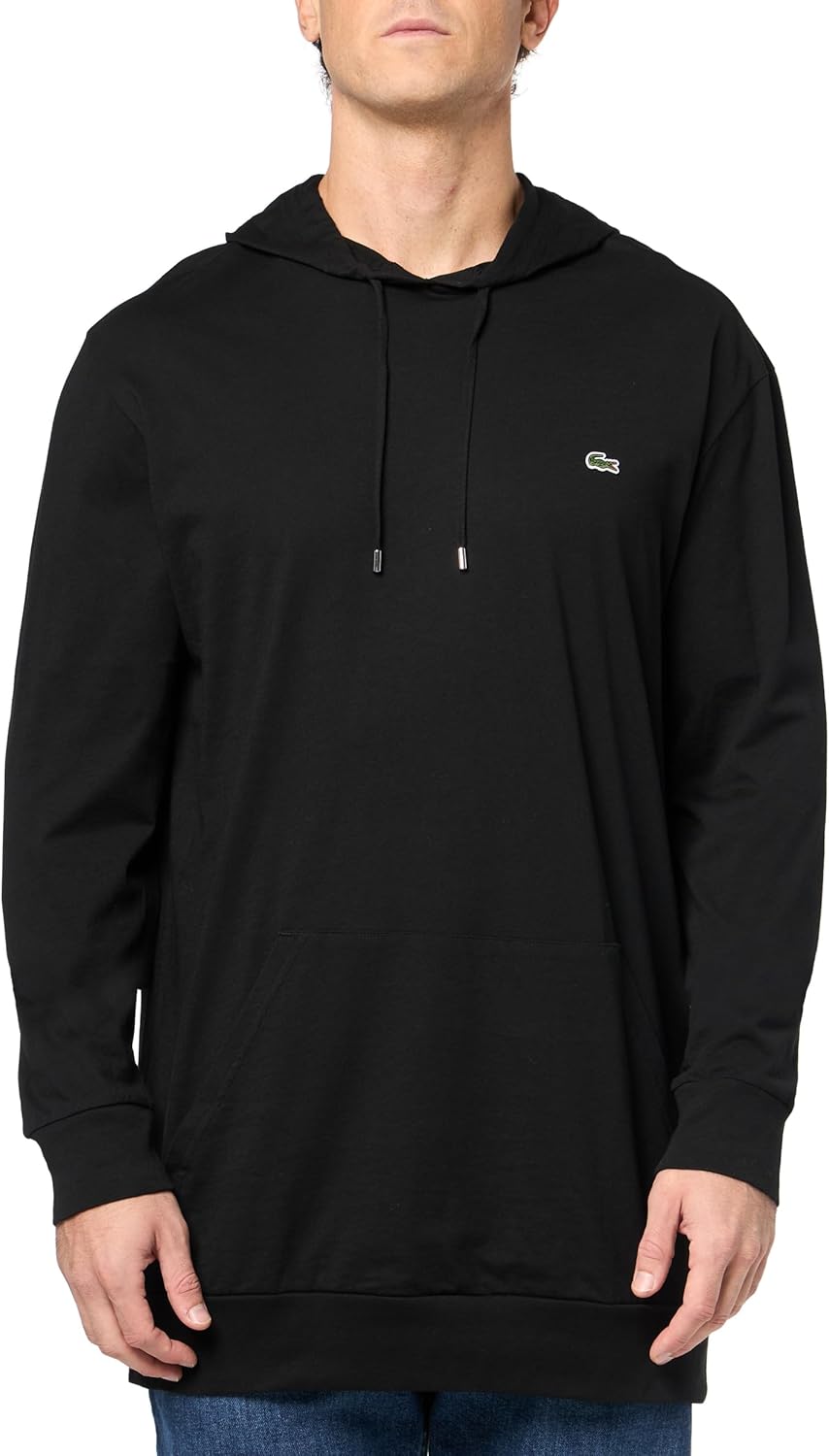 Lacoste mens Big & Tall Kangaroo Pocket Cotton Sweatshirt