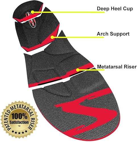 Miniatura 2 de Stridetek Cross Trainer Plantillas ortopédicas  Almohadilla metatarsiana de soporte de arco y tapones de gel que evitan el dolor de pies, fascitis