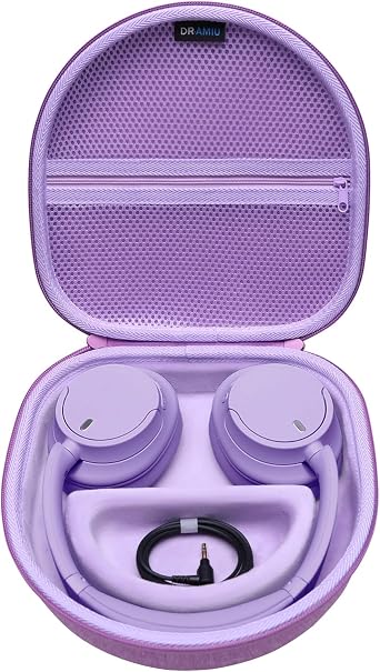 Headphones Case Compatible with JBL Tune 720BT / 770NC / 780NC, Live 780NC / 770NC / 660NC, Bose, Sony, Skullcandy, KVIDIO, TOZO, BERIBES, Soundcore Bluetooth Headphones Purple Hard Shell