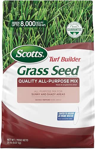 Scotts Turf Builder Grass Seed Quality All-Purpose Mix for Sunny