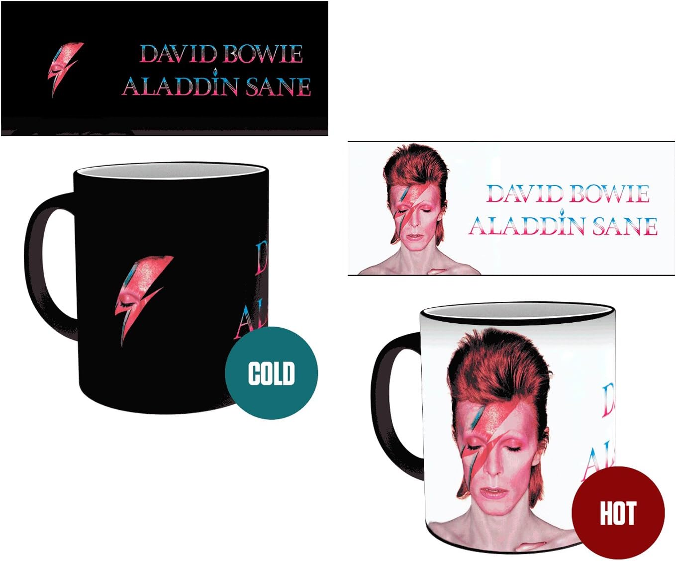GB eye David Bowie Aladdin Sane Heat Change Mug