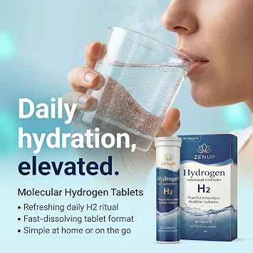 Hydrogen Water Tablets,H2 Molecular Hydrogen, Contain Magnesium and Hydrogen Molecules to Help Replenish Energy and Electrolytes 90 Tablets, 3 Months Supply