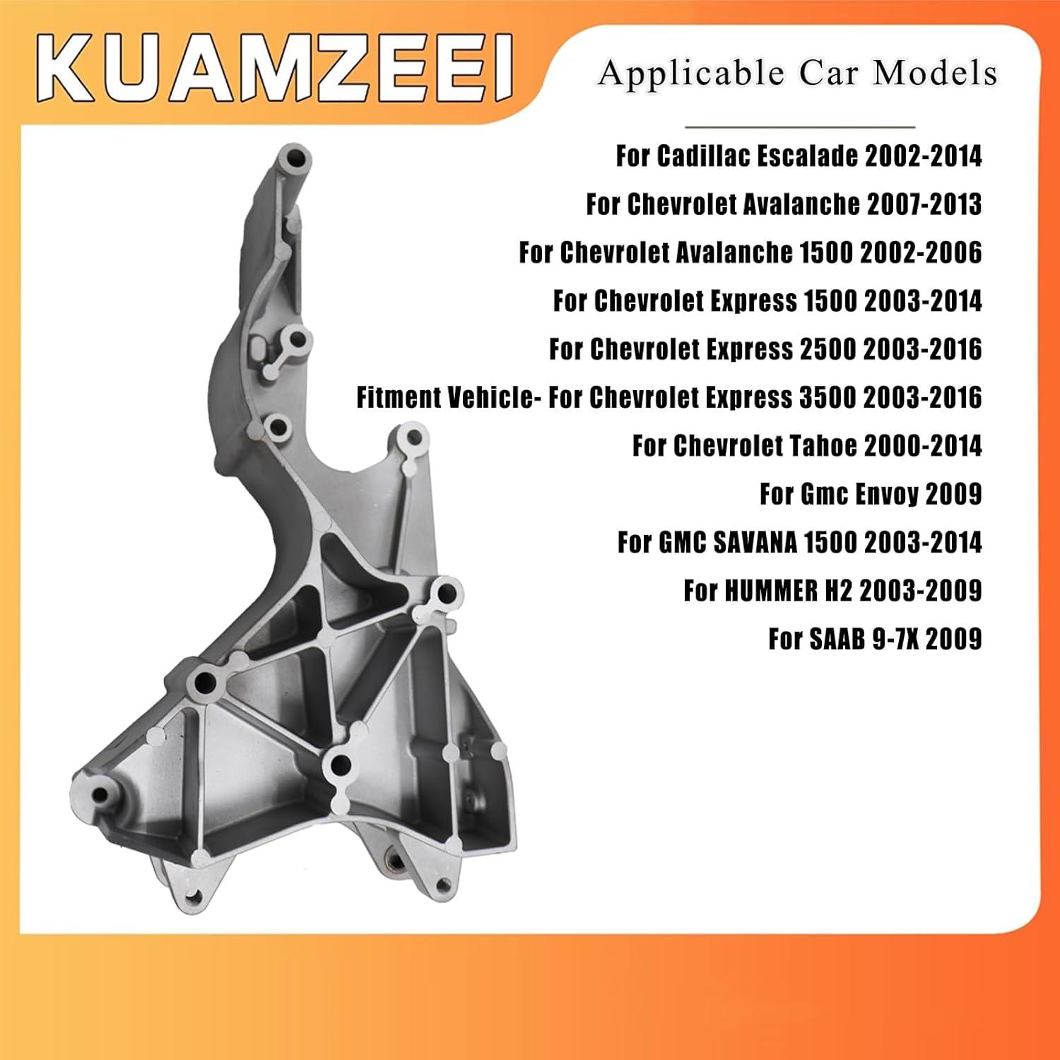 12554030 Alternator and Power Steering Pump Bracket Fits for Envoy Sierra Hummer H2 for GM LS Series 4.8L 5.3L 6.0L for Express Silverado 1500 GMC