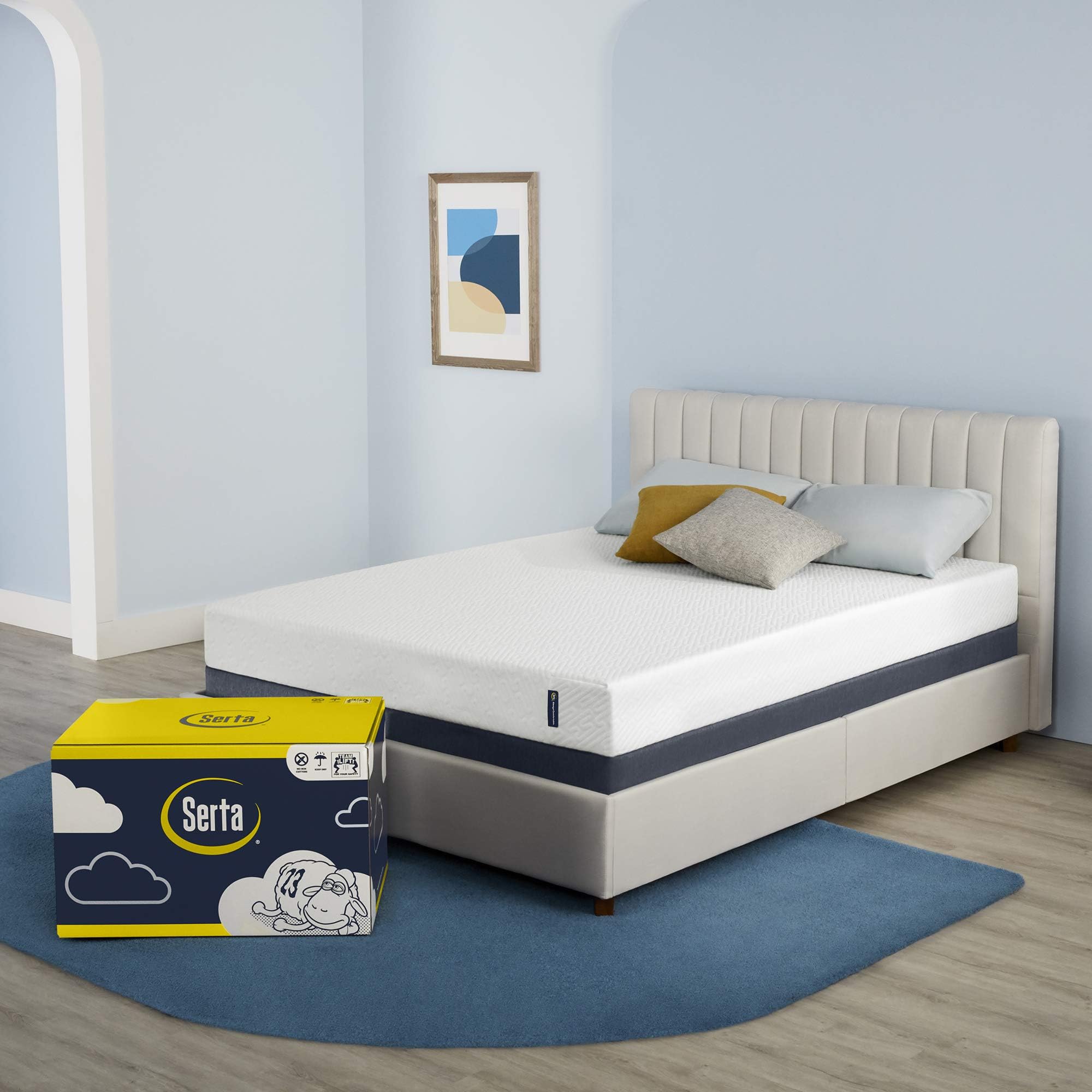 Serta SleepToGo 10" Gel Memory Foam Luxury Full Mattress Home & Kitchen