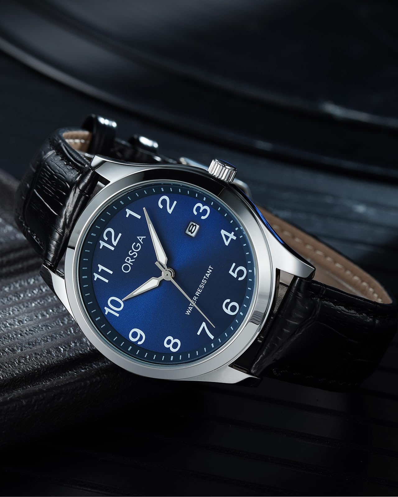 CIVO Orologio Uomo Acciaio Analogico Orologio da Polso Elegante Data Impermeable Luminoso Orologio da Uomo Classico Business Quarzo Orologi, Regalo Uomo