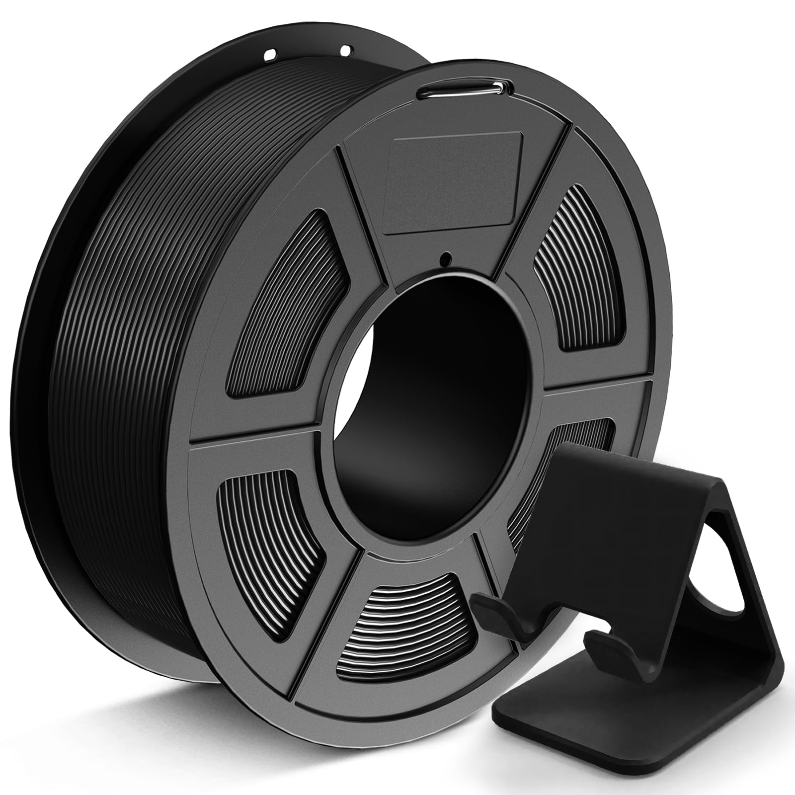 JAYO PLA 1.75mm 1.1KG, Smooth 3D Printer Filament, +/- 0.02mm Accuracy, Neatly Wound, Fits Most FDM Printers, 1.1KG Spool (2.42 LBS), Black