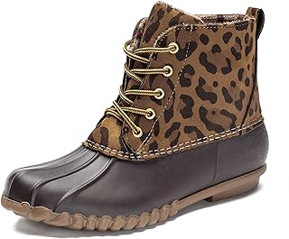Sponsored Ad - DKSUKO Women's Winter Duck Boots with Waterproof Zipper Rain Boots for Women