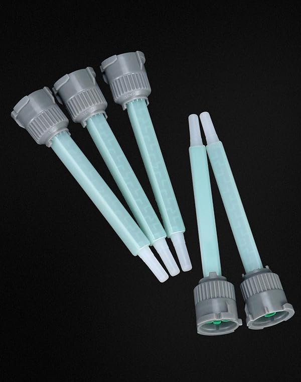 QWORK Mixer Nozzles, 40 Pack, 16 Element Static Mixer Nozzles for Two-Part Adhesive Cartridges((1:1/2:1Ratios), 3-9/16" by QWORK - Image 6