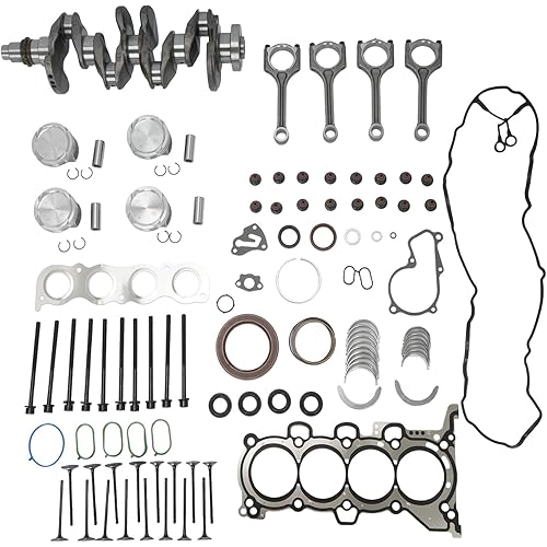 G4KJ 2.4L Engine Rebuild Overhaul Kit with Crankshaft & Engine Piston Set - Compatible with Kia Sportage, Optima, Sorento 2014-2020 / Hyundai Tucson, Sonata 2011-2019