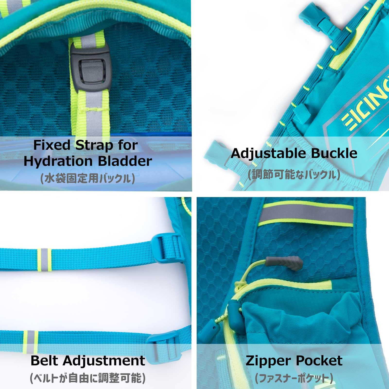 5 L Running Vest Backpack, Lightweight Hydration Vest Backpack for Women & Men Outdoor Sports, Marathon, Trail Race, Cycling, Hiking, Climbing