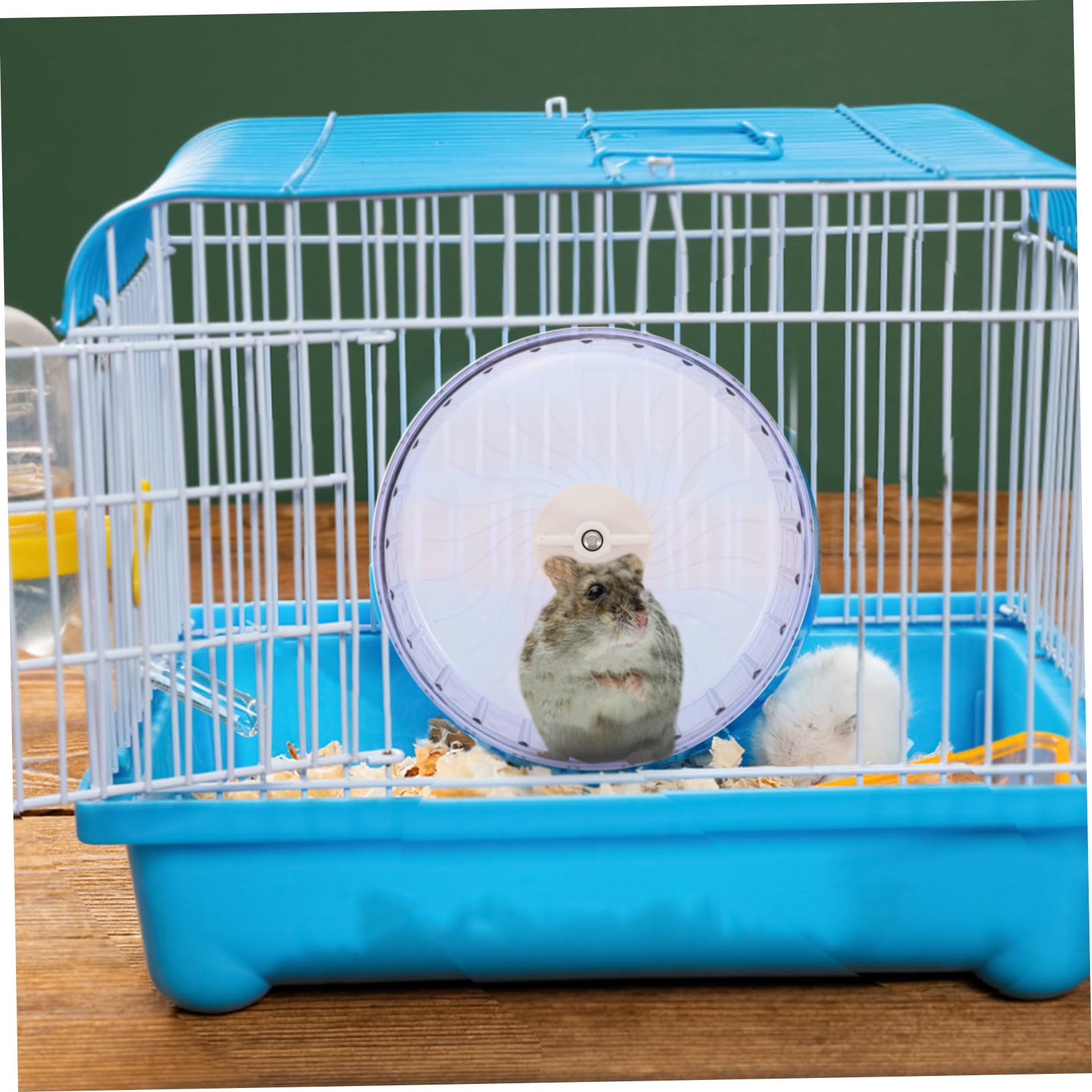 SUPVOX 5piezas Rueda De Ejercicio Silenciosa para Hámster Juguete para Mascotas Material De Plástico Resistente Diseño Ergonómico para Hámsters y Chinchillas Pastel