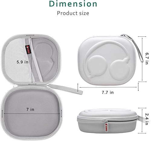 Miniatura 12 de XANAD Funda rígida para auriculares inalámbricos Bose QuietComfort, QC Ultra, QC 45, QC 35, QC45 SE, QC SE con cancelación de ruido, Soundcore H30i