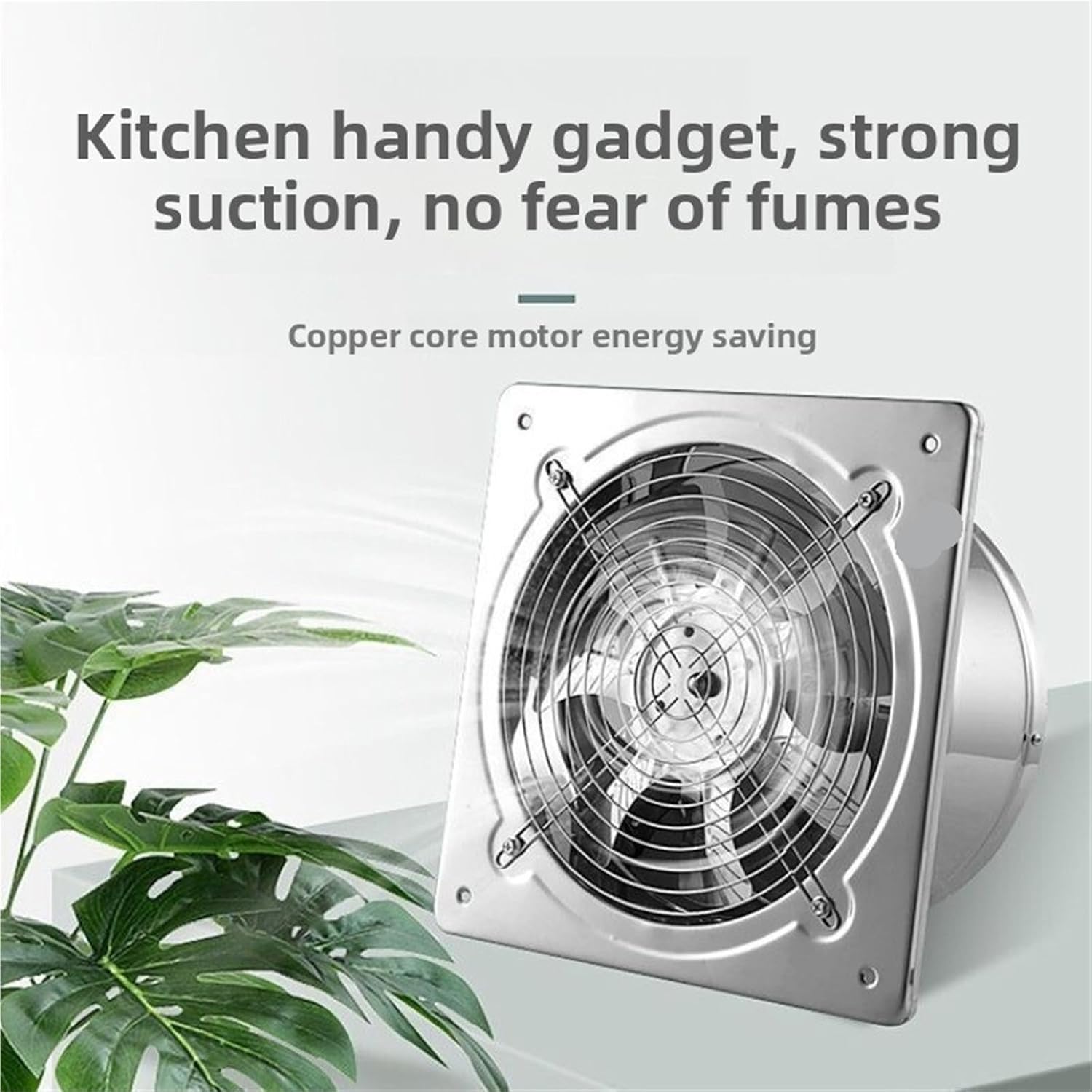 6 Inch Kitchen Exhaust Fan Bathroom Wall Window Toilet Duct Booster Fans Ventilation Blower Exhauster Air Cleaning Vent