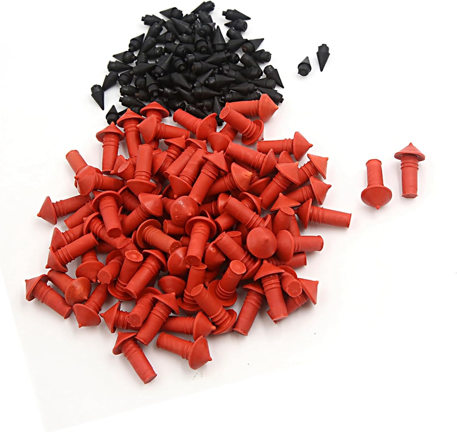 170Pcs Car Universal Mushroom Shaped Tire Repair Insert Plugs Red Black Replace Parts