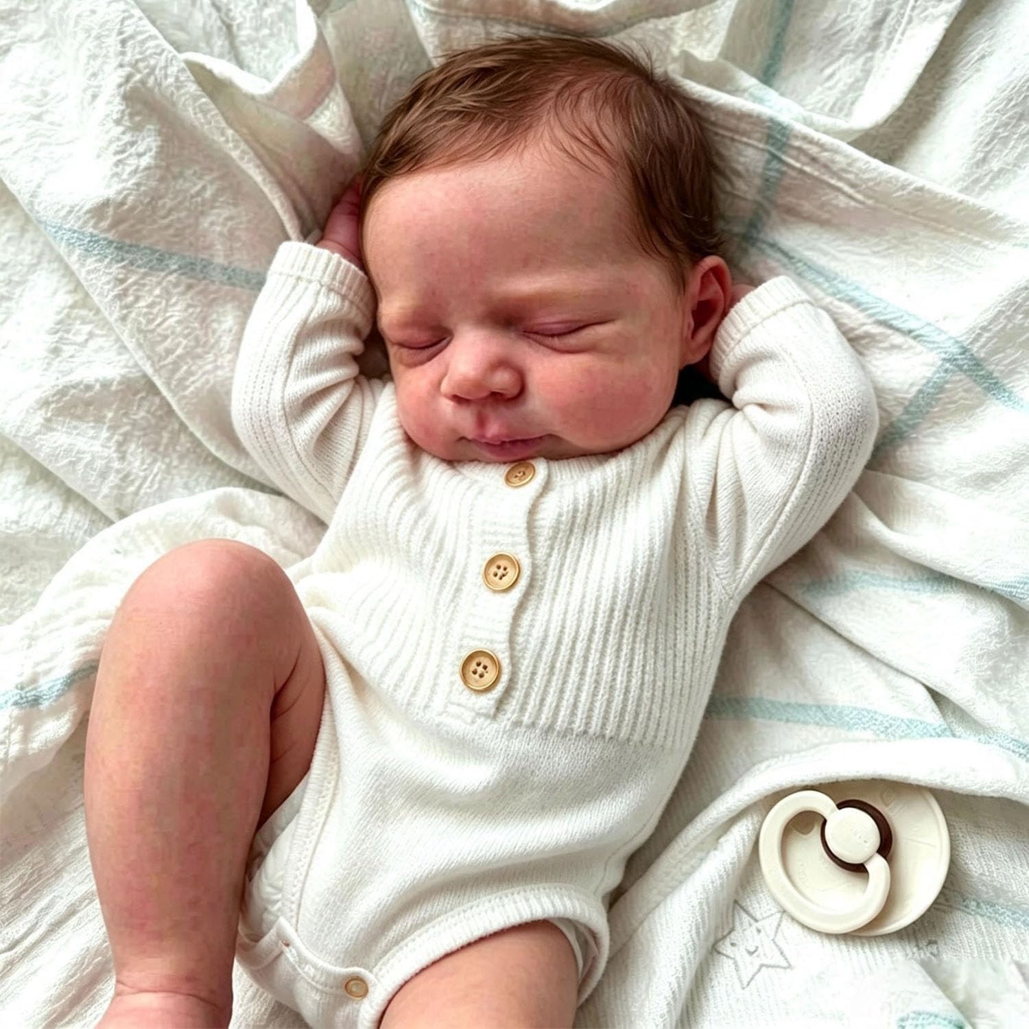Anano Reborn Baby Dolls Boy, 18 in Realistic Baby Doll Girl Lifelike Babys Doll Newborn Babies, Real Life Babys Reborn Dolls Cloth Body with Accessories
