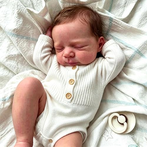 Anano Reborn Baby Dolls Boy, 18 in Realistic Baby Doll Girl Lifelike Babys Doll Newborn Babies, Real Life Babys Reborn Dolls Cloth Body with Accessories