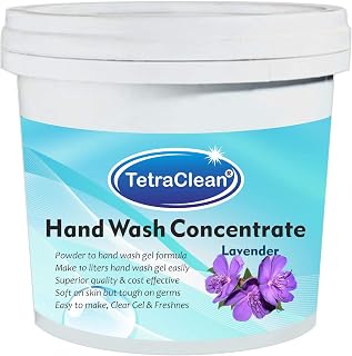 Tetraclean Hand Wash Concentrate Powder for Formulation of 10 L Handwash Gel in Lavender Fragrance | For Home & Commercial... Price In India