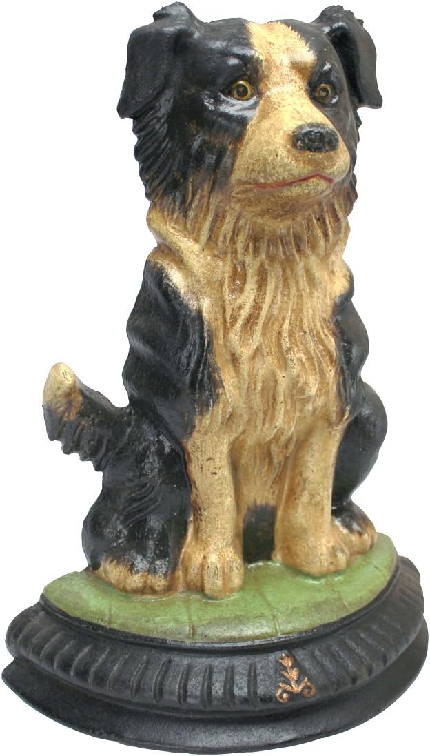 Design Toscano SP408 Border Collie Dog Doorstop Statue,full