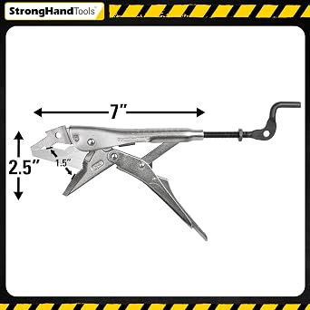 Strong Hand Tools 7-inch Extractor Locking Pliers, Versatile Jaw Design, Fast Release, Hex Wrench and Clamp
