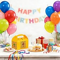 Vista 4 de KAZIPA 50 cajas de regalo de bautismo (caja grande (oro))