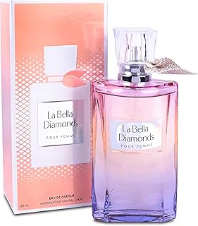 La Bella Diamond Women's Perfume, Gift for Her, Fragrance Gift for Women, Eau De Parfum Spray, Floral & Sweet Scent Beautiful Bottle 100ML for Work Days