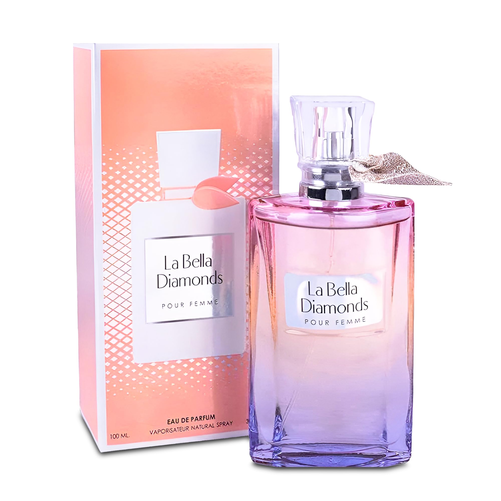 A CENTER La Bella Diamond Women's Perfume, Gift for Her, Fragrance Gift for Women, Eau De Parfum Spray, Floral & Sweet Scent Beautiful Bottle 100ML
