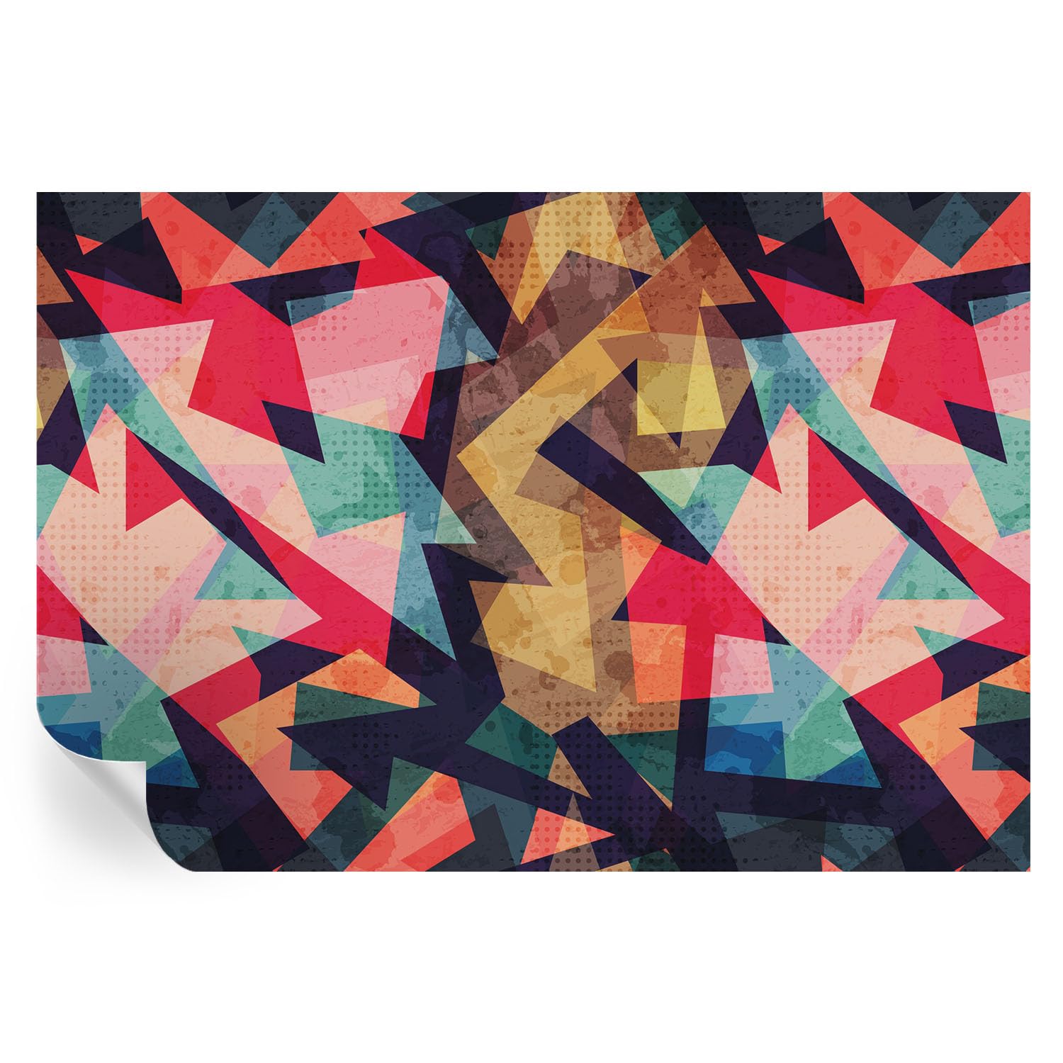 Vinilos decorativos con estampado colorido para dar vida a las paredes del salón