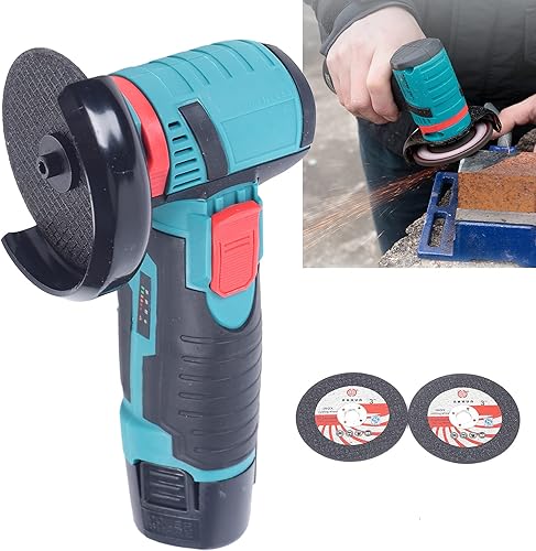 Miniatura 7 de Mini amoladora angular inalámbrica sin escobillas M5 cortador pulido máquina de pulir 12V 19500rmp herramienta eléctrica pulidora de mano