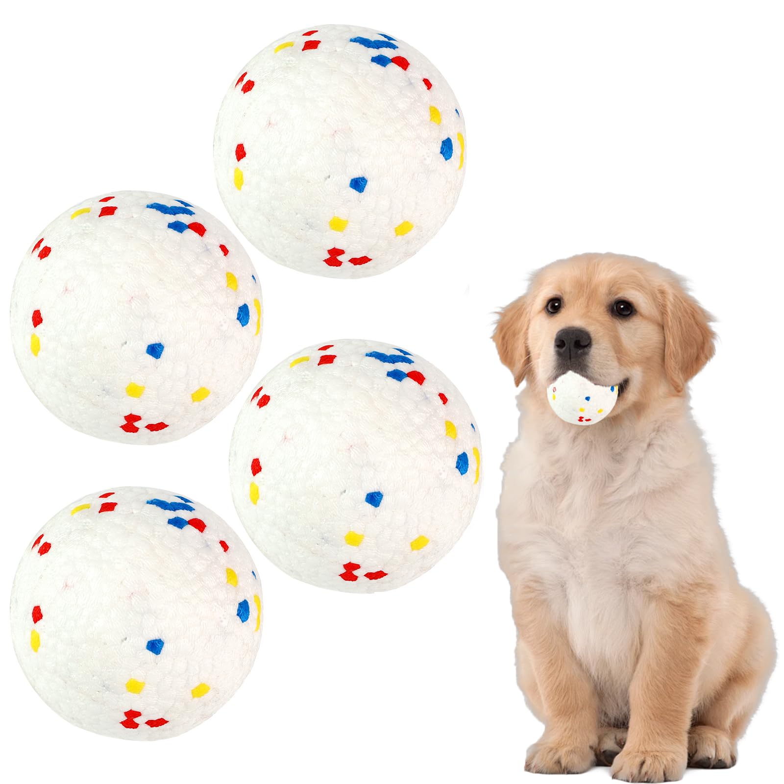 Balle pour chien Wortade lot de 4 pour des heures de complicité et de joie