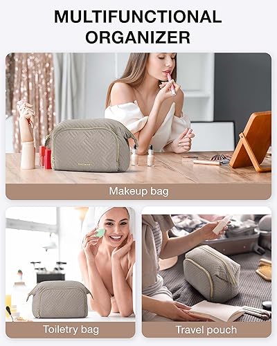 Miniatura 10 de BAGSMART Bolsa de maquillaje Bolsa de cosméticos, Rosado