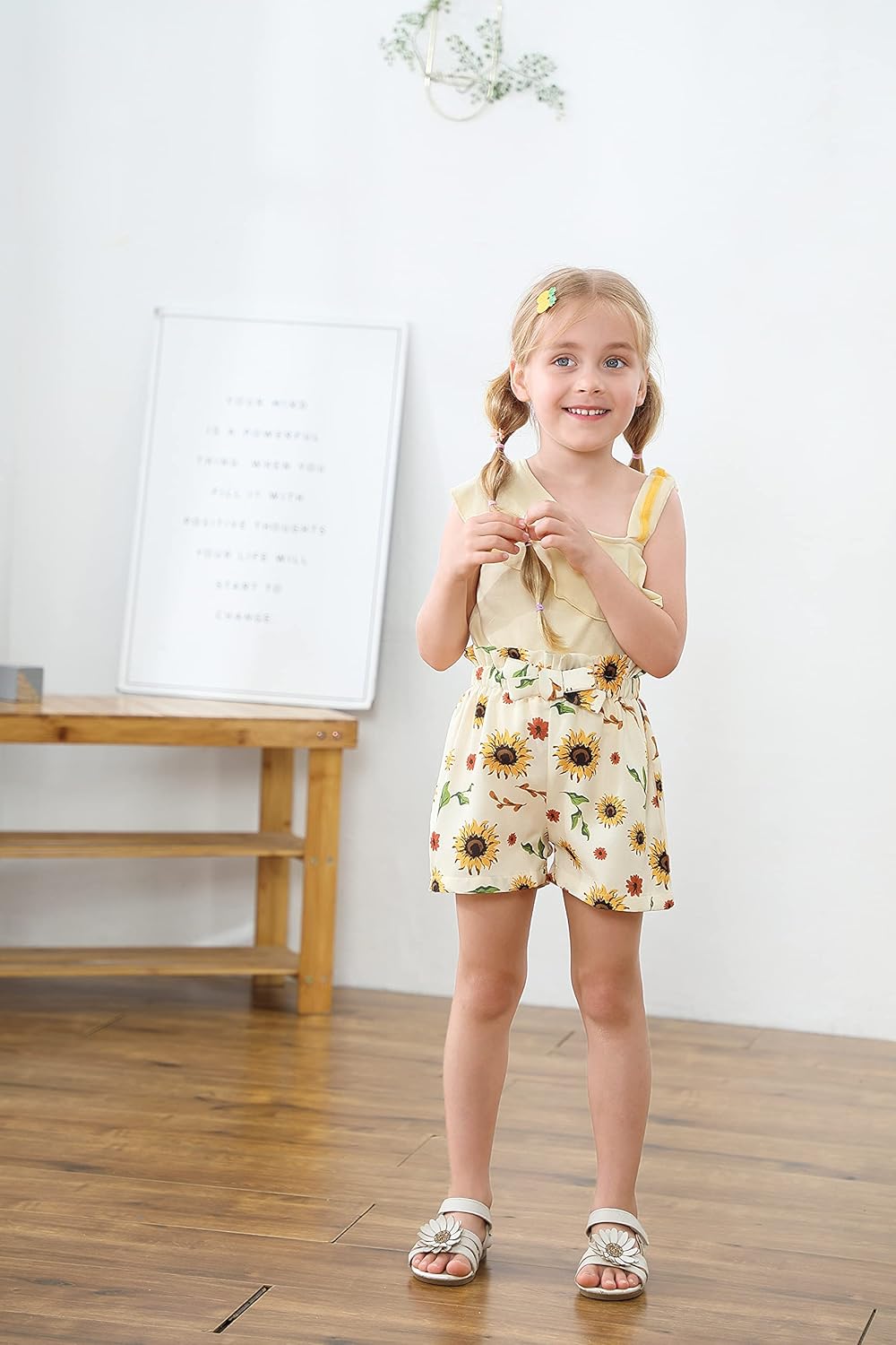 DISAUR Toddler Baby Girls Clothes Outfits T-shirt + Casual Shorts Pants Cute Summer for 1-5 T - Image 2