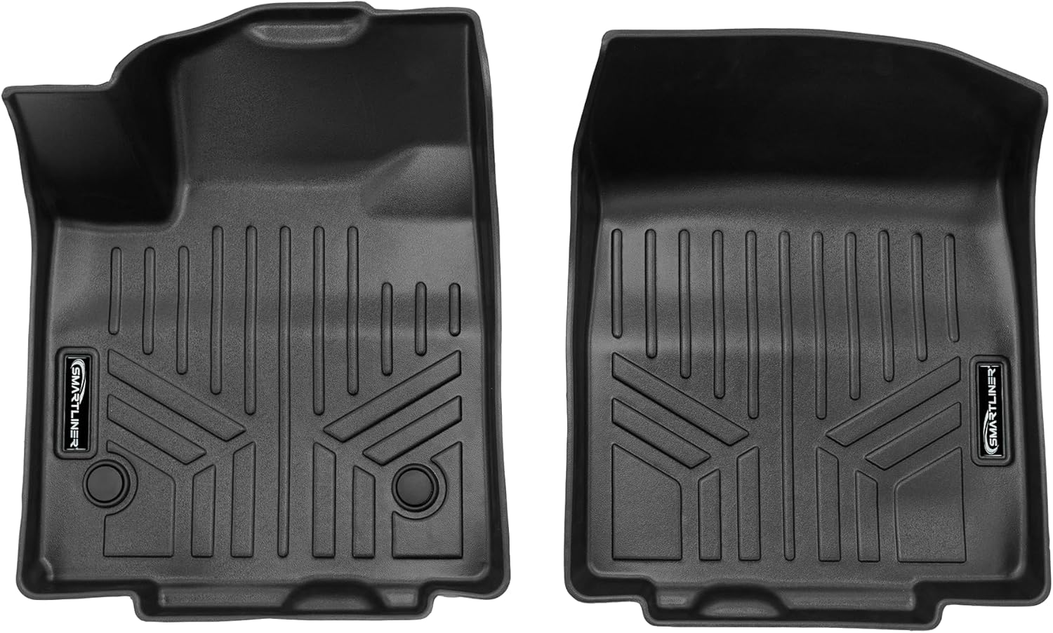 SMARTLINER All Weather Protection Custom Fit Black 2 Row Floor Mat Liner Set Compatible with 2024-2025 Honda Prologue