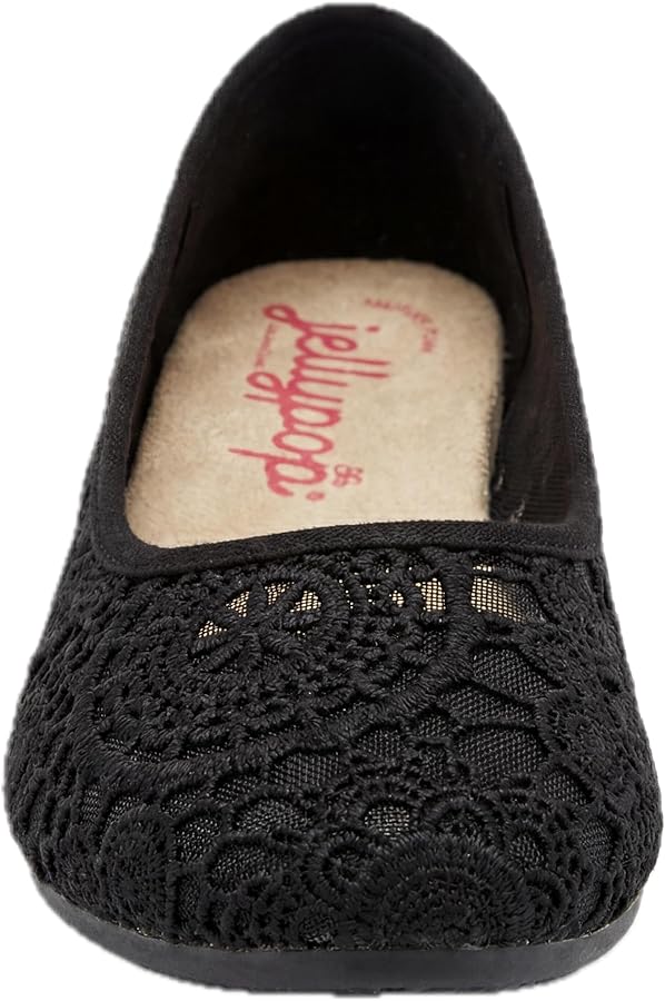 Amazon.com | Jellypop Layce Women's Ballet Flats, Black Crochet