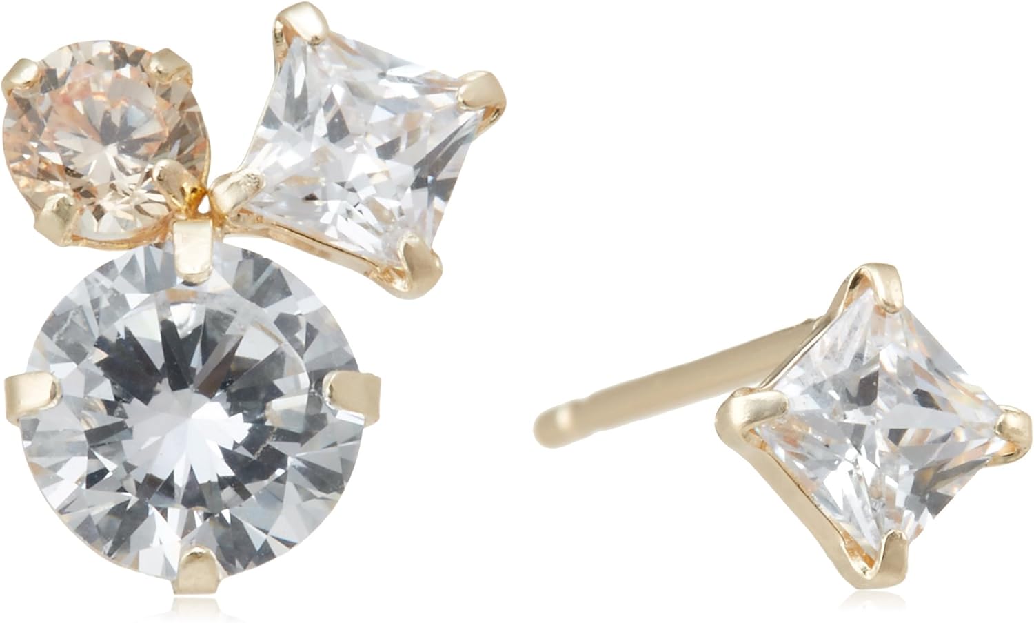 美品☆エステールbloom K10フックピアス BLOOM（アクセサリー） ピアス K10 ピンクゴールド キュービック