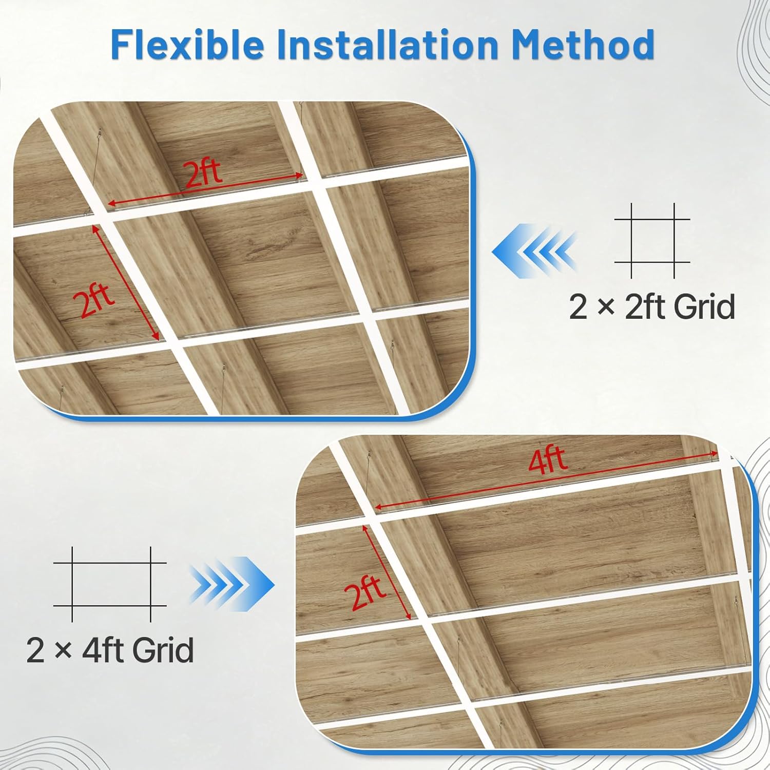 Drop Ceiling Grid System，Complete Set White Galvanized Steel Grid Kit Rust & Fire Resistance Easy Installation for Basement Living Room Kitchen Bathroom Cover 64 Sq.Ft