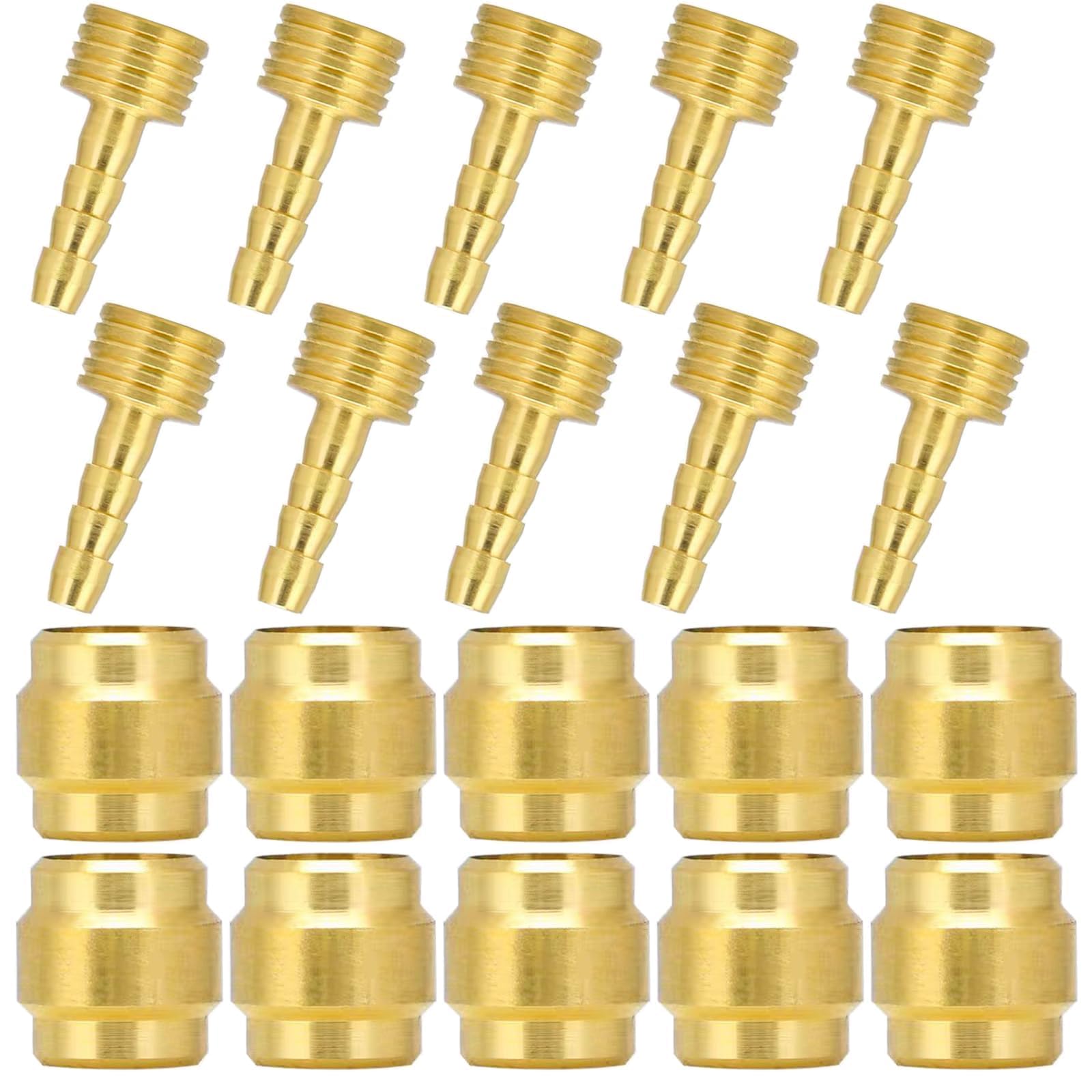 10 Satz Olive und Insert Pin für Bremsleitung Hydraulisch, Oliven und Steckereinsatz, Hydraulischer Scheibenbremsschlauch Olive Einsatz, Fahrradschlauch Oliveneinsatz (für sram)