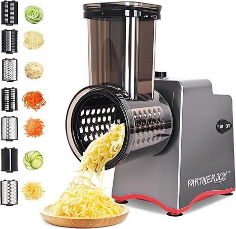 Electric Cheese Grater, 250W Electric Professional Salad Maker & Vegetable