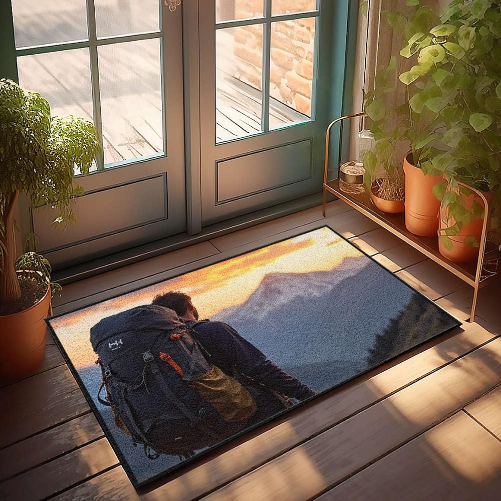 Petit paillasson uni résistant de 65 x 90 cm pour travaux manuels