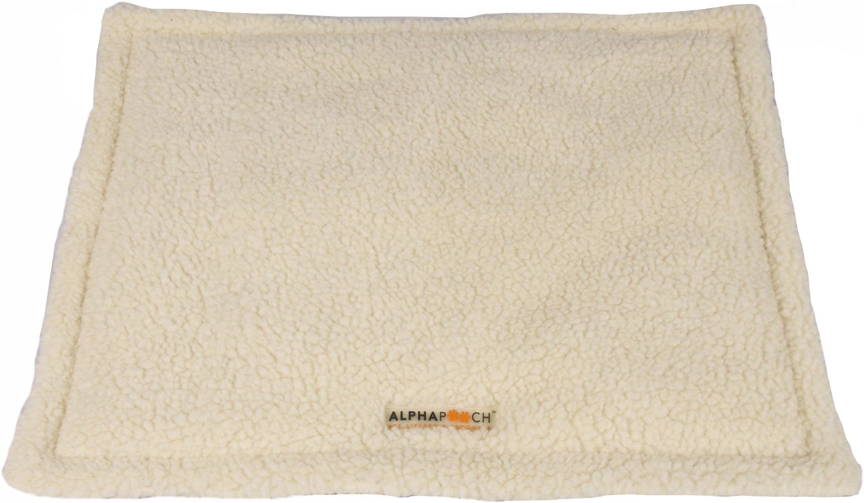 AlphaPooch Slumber Fleece Pet Mat, Natural, Small