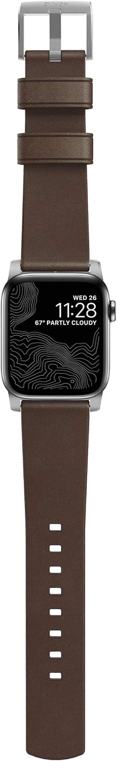 Black Friday - 60% OFF Nomad Modern Strap for Apple Watch 44mm/42mm | Rustic Brown Horween Leather | Silver Hardware One-Day Sale: Up to 50% Off Nomad Modern Strap for Apple Watch 44mm/42mm | Rustic Brown Horween Leather | Silver Hardware