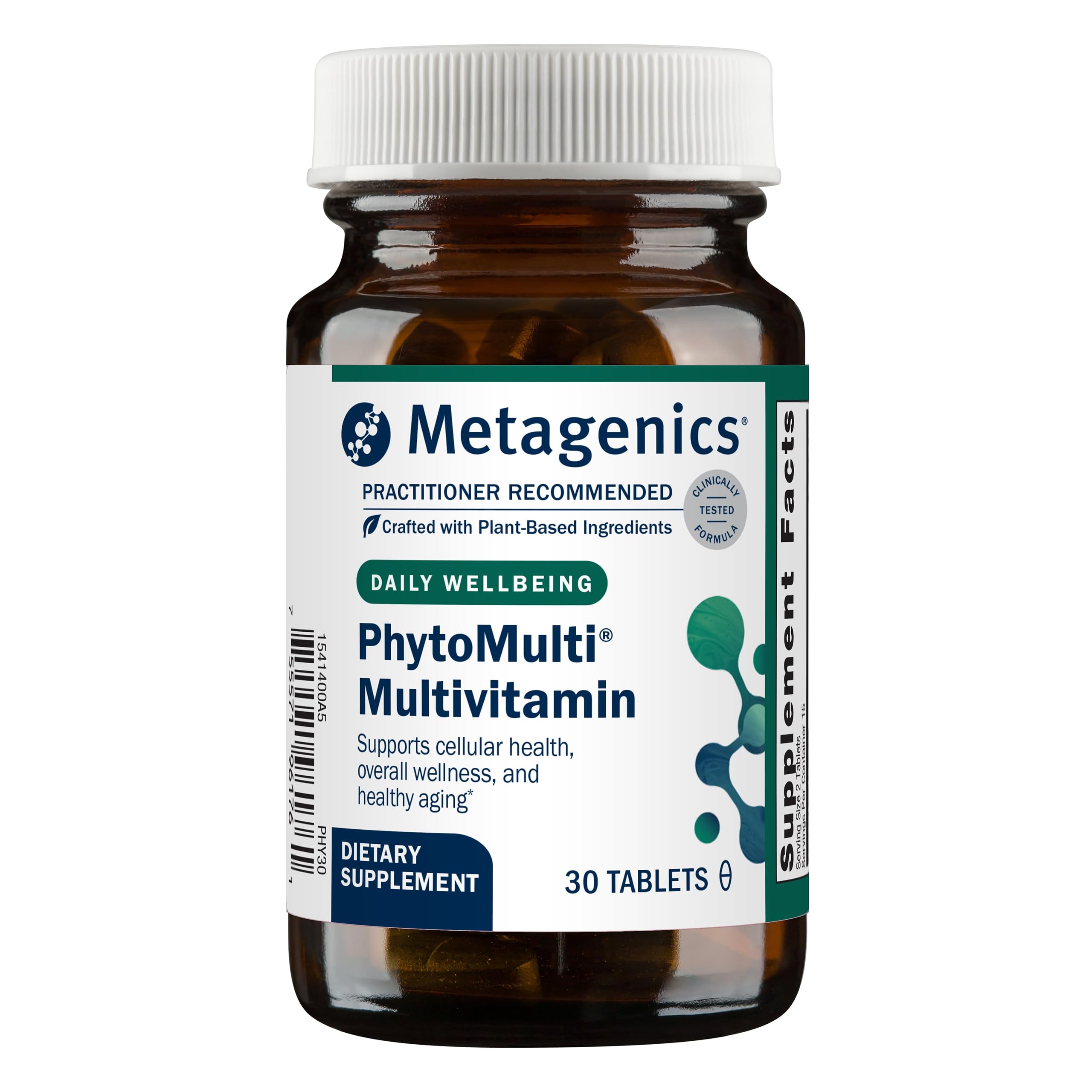 Metagenics PhytoMulti without Iron - Daily Multivitamin for Men & Women* - With 20+ Vitamins, Minerals & Phytonutrients for Antioxidant & Immune Support* - Non‑GMO, Gluten‑Free
