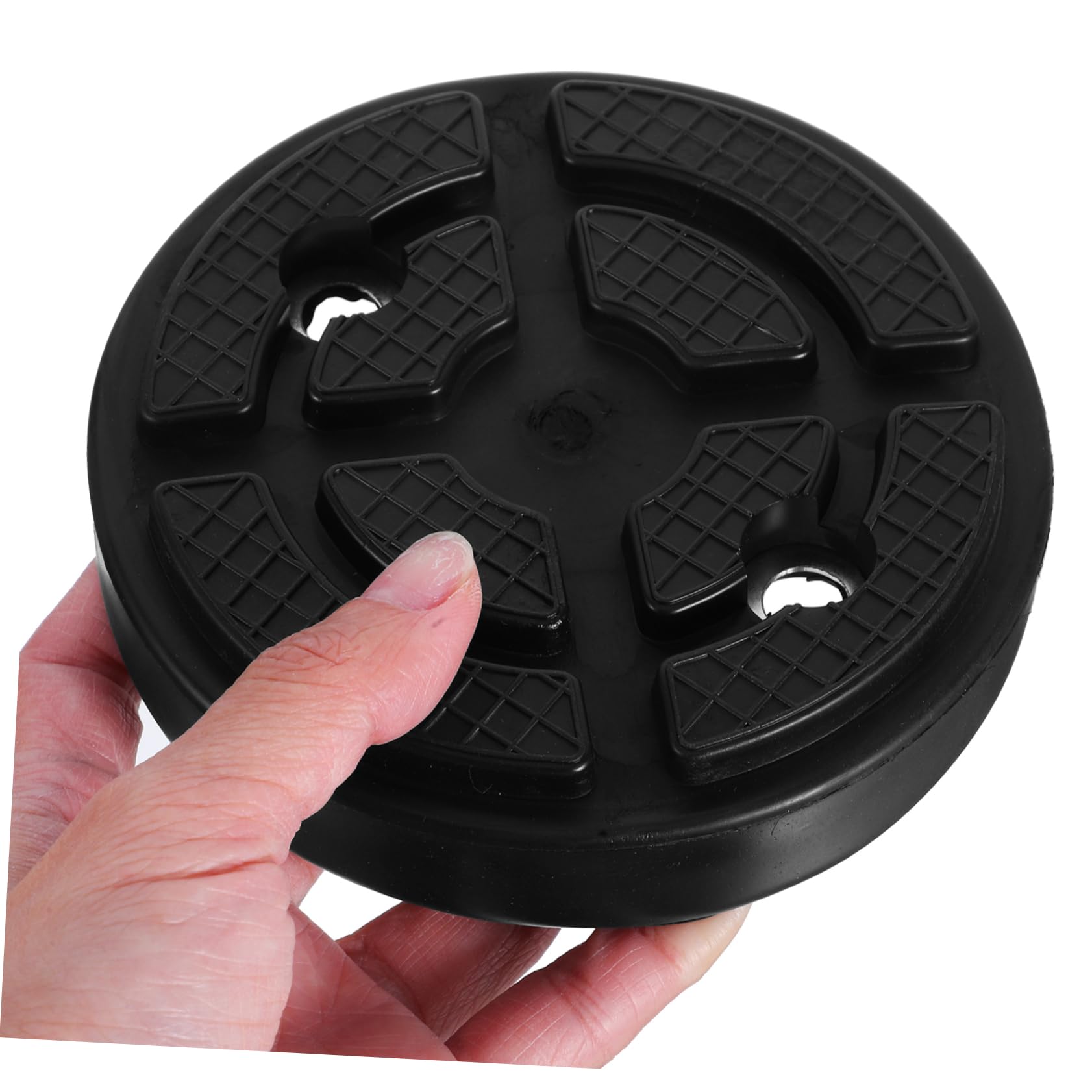 4 Pezzi Gommini per Sollevatore a Due Colonne in Gomma Nera | Foro Interno 10, 8cm, Interasse 7cm, Accessori per Impianto di Manutenzione