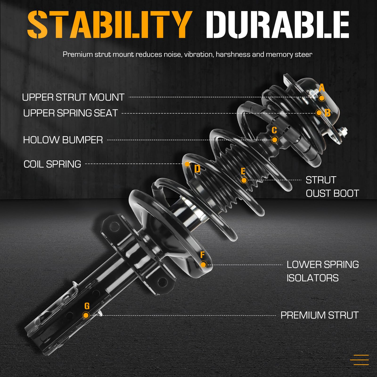 Front & Rear Shock Struts Absorbers For Chevy HHR Cobalt Pontiac G5 Pursuit 4PCS