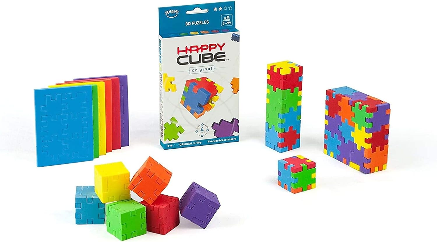 6 puzles Happy Cube Original por 16,61€