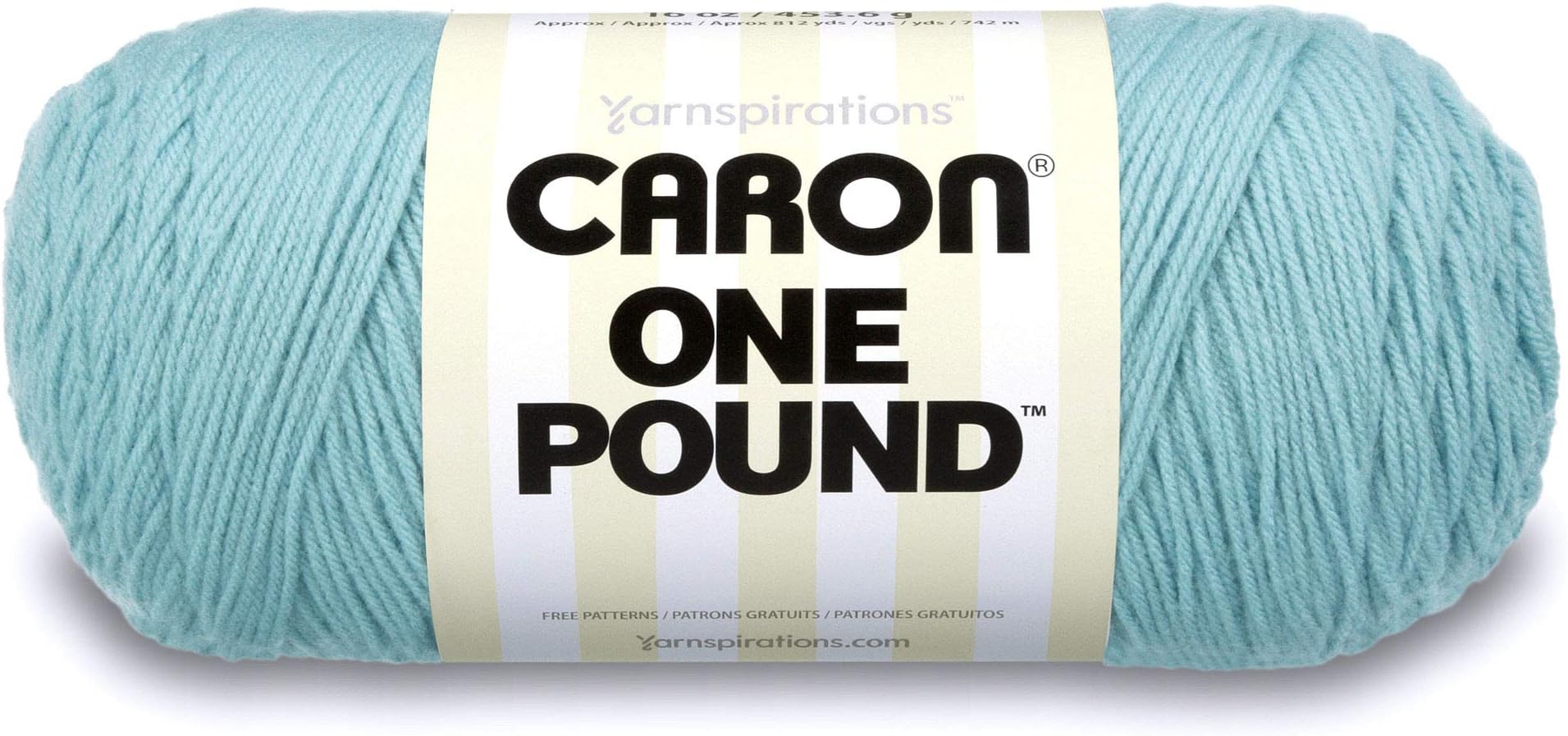 Caron One Pound Solids Yarn, 16oz, Gauge 4 Medium, 100% Acrylic - Sage- For Crochet, Knitting & Crafting ( 1 Piece )