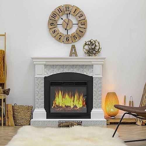 Miniatura 5 de Mi Alma Calcomanías de chimenea para azulejos de despegar y pegar, juego de 24 calcomanías para azulejos en muro, calcomanías de baño, calcomanías