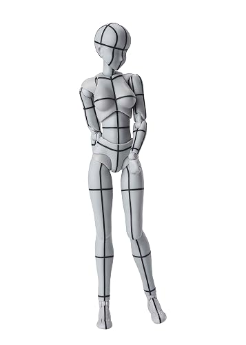 TAMASHII NATIONS - Body Chan -Wireframe-(Gray Color Ver.) -, Bandai Spirits S.H.Figuarts Action Figure