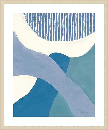 Miniatura 9 de Amanti Art Framed Wall Art Print 25x21 Retro Abstract VI Blue Green by Danhui Nai, Abstract Wall Art, Modern Contemporary Decor, Medium Poster