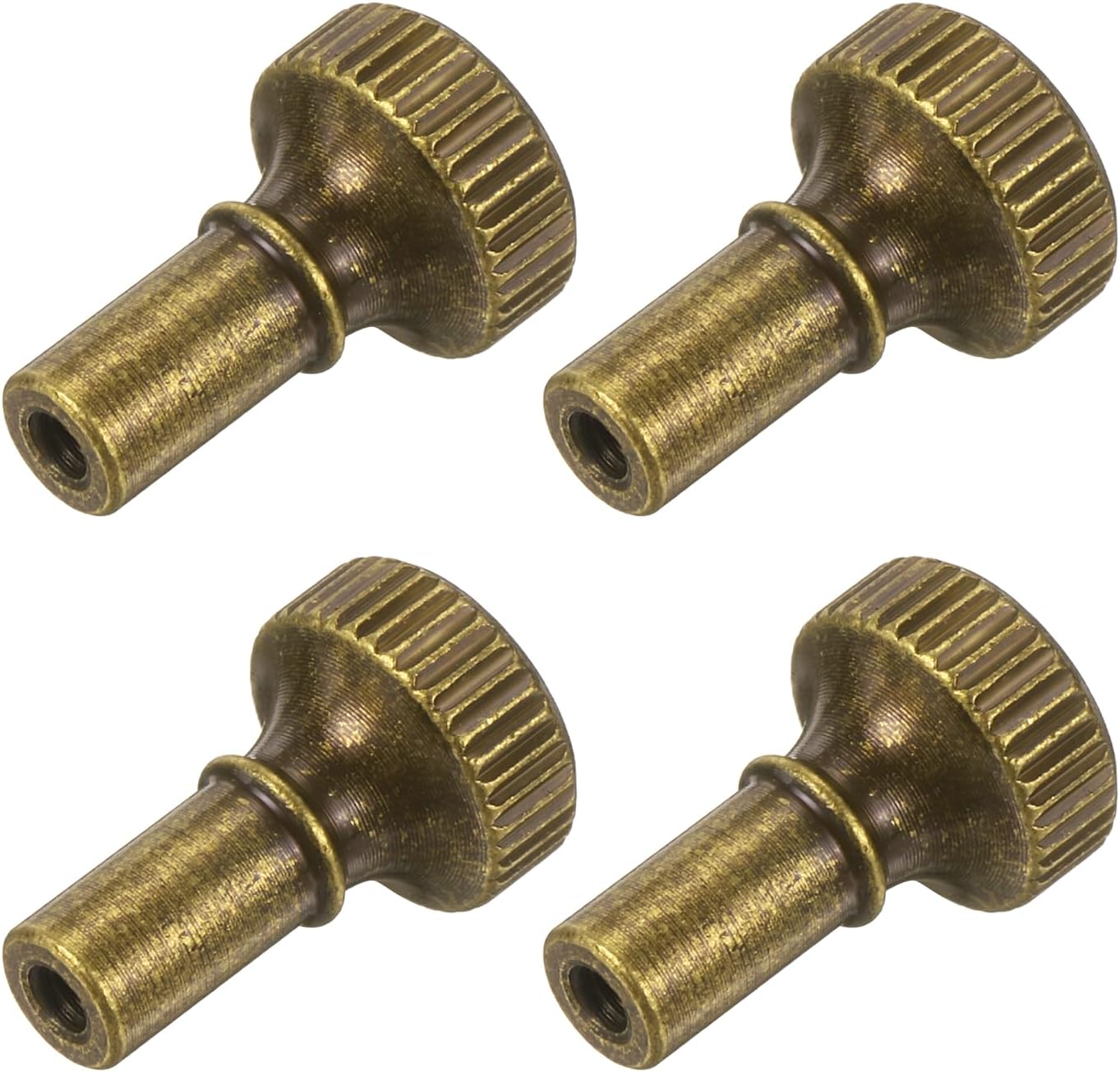 uxcell 4Pcs Lamp Switch Knob, Turn On/Off Light Switch Knob Replacement, Twist Switch Knobs for Universal Light Socket, DIY Project, Table, Floor Lamp Repair Kit, Bronze